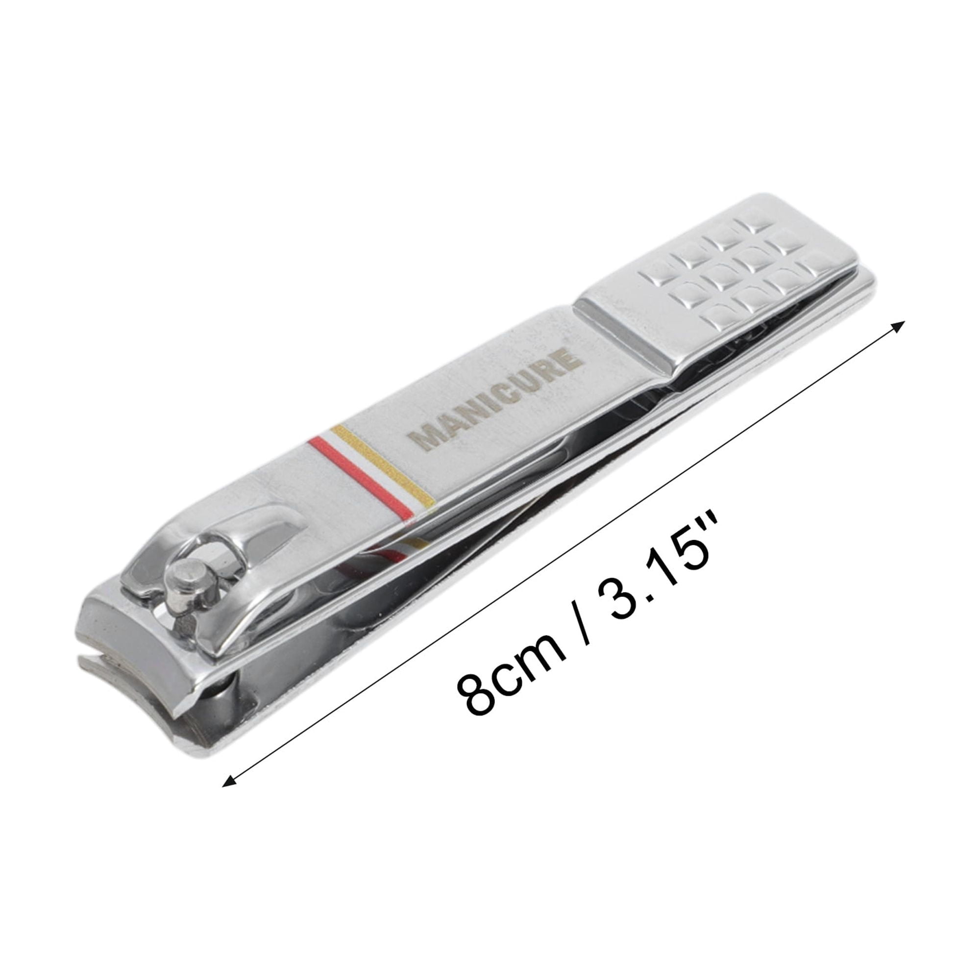 Unique Bargains 4pcs Foldable Nail Clippers Set 3.15" Length Silver