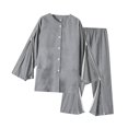 thumbnail image 3 of Ropa de enfermería postrada en cama, ropa de cuidado con cremallera, pantalones de recuperación fáciles de usar para primavera y otoño, pantalón postc M, 3 of 8