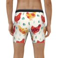 thumbnail image 2 of Men's Boxer Briefs, Colorful Flower Chickens Soft and Breathable Mens Underwear Boxer Briefs With Widen Waist, 2 of 5