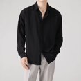 thumbnail image 3 of Camisa casual de manga larga con diseño de rayas para hombre, camisa informal sencilla de alta calidad para hombre, camisa fina de verano a la moda, 3 of 4