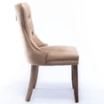 thumbnail image 3 of Dining Chairs | Comfortable Seating for Dining Room with High Rebound Cushion | Solid Rubberwood Frame and Velvet Upholstery | High Backrest for Strong Back Support, 3 of 6