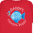 thumbnail image 4 of Inktastic Daddy's Fishing Buddy with Cute Blue Fish Boys or Girls Long Sleeve Toddler T-Shirt, 4 of 5