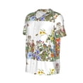 thumbnail image 6 of Fotbe Herbs and Wildflowers Baseball Jersey Shirt for Men and Women, Casual Short Sleeves Button Down T-Shirt-Medium, 6 of 9