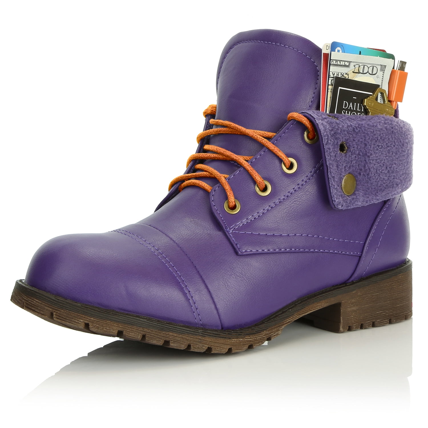 Military Boots Ankle Pocket Boot Lace 