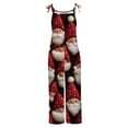 thumbnail image 4 of TIMIFIS Christmas Prints Women Ladies Printed Sleeveless Backless Loose Long Playsuits Rompers Jumpsuit with Pocket pring, 4 of 5