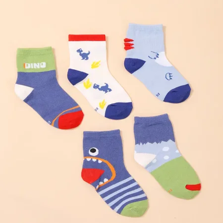 

Five Pairs Of Children‘s Cartoon Cute Cotton Socks