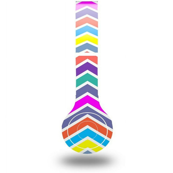 Skin Decal Wrap compatible with Original Beats Solo HD Zig Zag Colors 04 (HEADPHONES NOT INCLUDED)