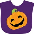 thumbnail image 3 of Inktastic Halloween Pumpkin Boys or Girls Baby Bib, 3 of 4