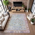 thumbnail image 7 of Addison Rugs Mayfield Premium Machine Washable Traditional Global Seafoam Rectangle Rug, 5' x 7'6", 7 of 7