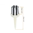 thumbnail image 2 of Uxcell 2.2 Inch Golf Tee Brush Top, 12 Pack Unbreakable Plastic Golfing Tees for Men and Women, White, 2 of 6
