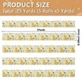 thumbnail image 3 of 5 Rolls Christmas Ribbon 1.5 inch Wide Decorative Ribbon for Gift Wrapping and Holiday Decorations Nature-inspired Elements, 3 of 7