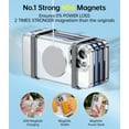 thumbnail image 4 of Titanium Color for iPhone 15 Pro Case with Full Camera Protection [No.1 Strong N56 Magnets] [ Grade Drop Protection] for Magsafe Women Girls Men Phone Case (6.1")-White, 4 of 13