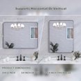 thumbnail image 6 of VIPLOOK Framed Wall Mounted Bathroom Vanity Mirror 32" * 24" - Black, 6 of 9