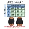 thumbnail image 3 of SAYFUT Women's Swim Skirt Solid Color Waistband Skort Bikini Bottom Black, 3 of 6
