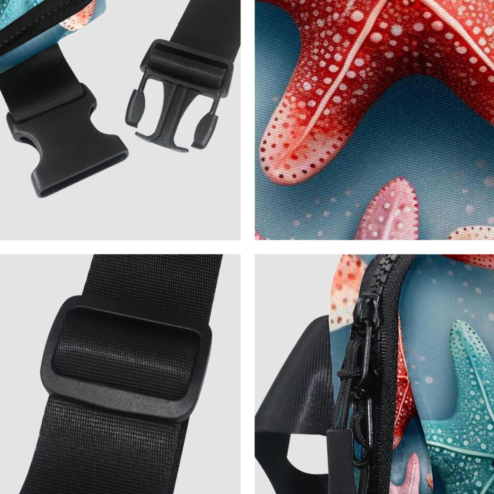 Starfish Adjustable Lightweight Running Belt with Extension Strap and Belt Bag/Fanny Pack – Unisex