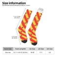 thumbnail image 3 of Flag Of Spain Knee High Socks for Women Long Leg Warmers Socks, 3 of 7