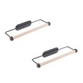 thumbnail image 1 of Oleegame 2PC Spoon And Lid Rest Paper Rack Paper Absorbent Rack Rack Roll Rag Plastic Wrap Wrought Multifunctional Kitchen，Dining & Bar Black, 1 of 8