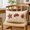 A, variant on HuiXinOu Linen Embroidered Pillow Cover, Cute Red Spotted Leaf Cushion Case, Decorative Fall Pillowcase, Linen Embroidery Pillow Cover for Sofa, Couch, Living Room, Home, Bed