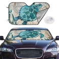 thumbnail image 2 of Balery Watercolor Sea Turtle Print Car Windshield Sun Shade,Windshield Sunshade for Car Pickup Truck SUV Accessories-Small, 2 of 7