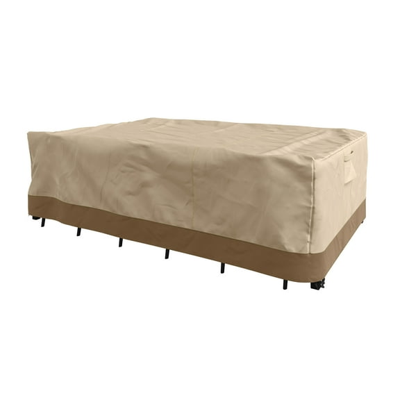Pure Garden 88x58in Waterproof UV 50 Outdoor Patio Table Cover, Beige