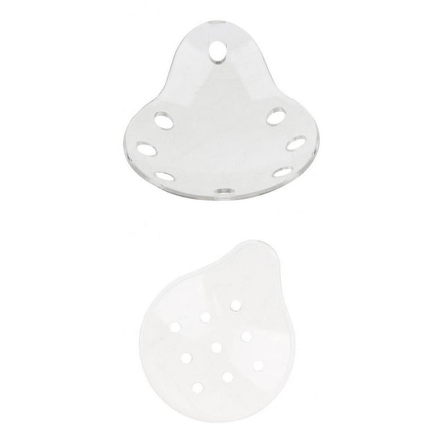 8 Agujeros + 9 Agujeros De Ojos Parches De Cubierta Estrabismo - Ajustable Con Agujeros Para jinwen Protector ocular ventilado Blanco