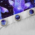 thumbnail image 4 of Manfei Outer Space Black Out Curtains,Cartoon Goldfish Curtains Pack of 2 (42x63 Each),Gradient Blue Purple Bedroom Curtains For Teens,Ultra Soft Home Decor, 4 of 6