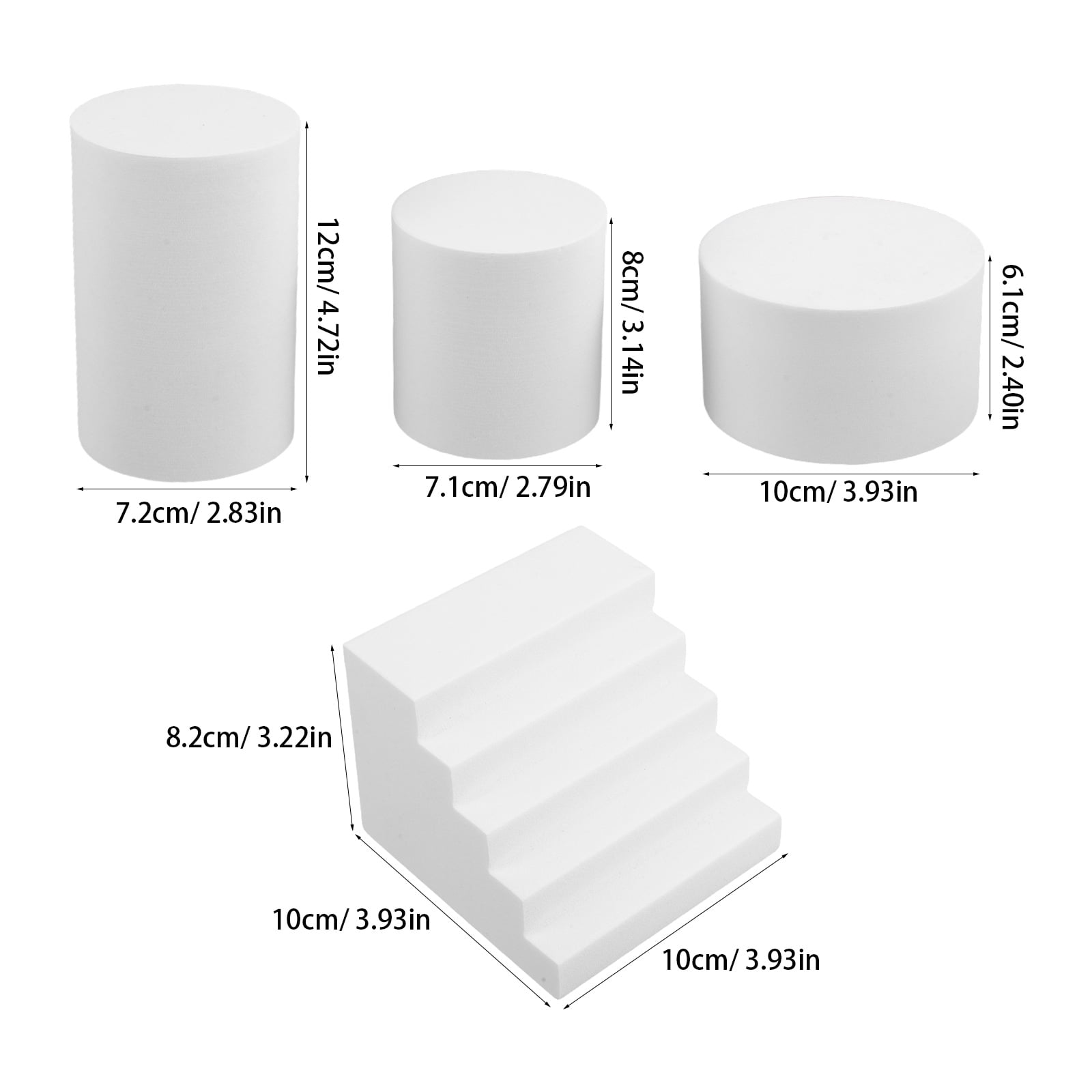 COMPUKAS 1 Set Foam Cake Dummies Photography Background For Food Styling Tool