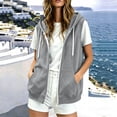 thumbnail image 6 of Diufon Womens Zip Up Hoodies Sleeveless Fall Winter Vest Hoodie with Pockets Lightweight Casual Jacket Sweatshirts, 6 of 8