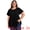 Black, variant on DARING DIVA Women's Plus Eyelet Embroidery Blouse with Ruffle Hem 3X Black