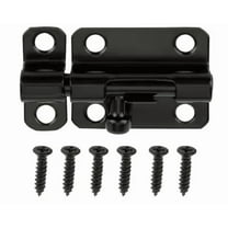 Hyper Tough 4 inch Black Steel Barrel Bolt, Mounting Hardware Included