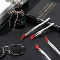 thumbnail image 6 of 6Pieces Stainless Steel Tweezers with Rubber Tips,PVC Coated Flat Tip Tweezers Bent & Small Elbow Tweezers Tool Set, 6 of 6