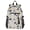 Circle and Dot Doodle, variant on 14" Laptop Backpack Waterproof Airline Approved Stylish Casual Daypack for Travel Business College Work, Fierce Fire and Smoke