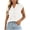 White, variant on Cap Sleeve Tops for Women Mock Neck Lightweight with Chest Pockets Shirts Trendy Comfy Work Clothes
