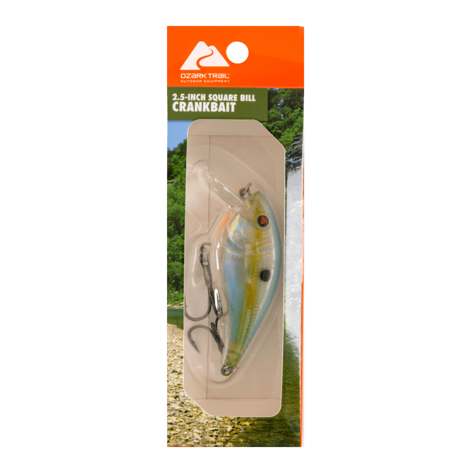 Ozark Trail Square Bill Crankbait, Shallow Water Lure with Rattle