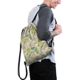 thumbnail image 2 of 13.5 x 16.5 Inch Waterproof Drawstring Backpack with Shoe Compartment – Lightweight Dry Wet Separation Gym Bag for Men Women & Teens, 2 of 5