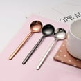 thumbnail image 3 of Jolly Coffee Spoon, Stainless Steel Small Round Teaspoon, for Fruit Yogurt Espresso Coffee Ice Cream Sugar Dessert Cake Soup, 3 of 14