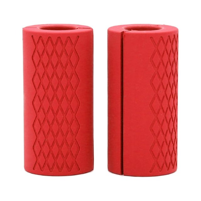 Empuñaduras de barra de silicona, Protector de mano, cinta extraíble, adaptador de brazo para mancuernas, diseño ergonómico, alivio del estrés