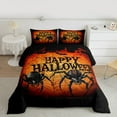 thumbnail image 2 of Manfei Happy Halloween Bedding Comforter Set,Spooky Spider Twin Comforter Sets,Trick Or Treat Bedding Set For Kids,Luxury Bedroom Decor Reversible,2pcs, 2 of 8