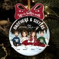 thumbnail image 2 of Life Is Better with Brothers and Sisters Ornament – Personalized Cartoon Sibling Tree Decoration, Custom Names Holiday Gift for Brother Sister Family Reunion Keepsake, 2 of 5