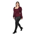 thumbnail image 2 of Blusa escote cuadrado Roman Fashion /Tallas Extras, 1849 (Vino) vino 36, 2 of 6