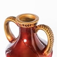 thumbnail image 7 of Tall Floor Vase, Roman Style Large Pointed Amphora, 35" Floor Vase, Interior Decoration, Metal Tripod Stand, Red and, 7 of 7