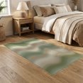 thumbnail image 2 of ODIKA 5'x7' Washable Area Rug Abstract Curved Mid Parallel Stripes Tonal Shift Geometric Cream for Dining Room, Under Table, Home Office, Non-Slip Chair-Friendly, 2 of 7