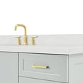thumbnail image 6 of Ariel Taylor 66 Inch Single Rectangle Sink Bathroom Vanity With Carrara White Quartz Countertop 1.5 Edge In Grey, 6 of 11