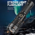 thumbnail image 3 of BeesClover Extérieur LED Flashlight Ip67 Étanche Puissant Affichage Numérique Zoom Type-c USB Rechargeable Lampe de Travail Xhp70, 3 of 8