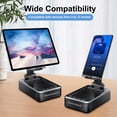 thumbnail image 2 of Soporte para teléfono celular con altavoz Bluetooth inalámbrico compatible con cualquier teléfono inteligente, soporte para teléfono con diseño antideslizante con altavoz Bluetooth con sonido envolven, 2 of 5