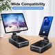 thumbnail image 2 of Soporte para teléfono celular con altavoz Bluetooth inalámbrico compatible con cualquier teléfono inteligente, soporte para teléfono con diseño antideslizante con altavoz Bluetooth con sonido envolven, 2 of 5