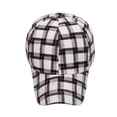 thumbnail image 4 of Yuanlong Unisex Baseball Cap Classic Plaid Flannel Sun Hat Adjustable Fall Winter Outdoor Daily Street Travel Head Cap, 4 of 5