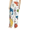 thumbnail image 3 of Sigee Dinosaur Print Women's Soft Pajama Pants - Breathable and Comfortable Lounge Sleep Bottoms with Elastic Waistband and Pockets-XX-Large, 3 of 9