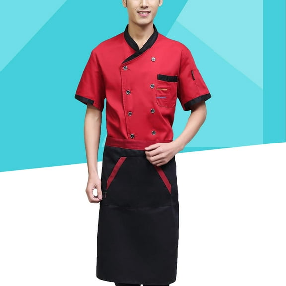 MLINS Suit Chefs Chef Apparel Hotel Cook Uniform Women's Man Xl