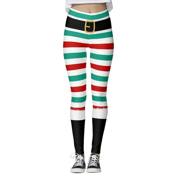 Women Custom Christmas Printed Pants Custom Skinny Leggings For Leggings  Running Christmas Santa Pilates Party Snowman Leggings 